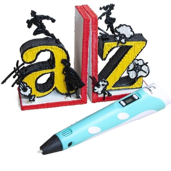 3D Printing Pen with Display - Includes 3D Pen, 3 Starter Colors of PLA Filament - Picture 3 of 5